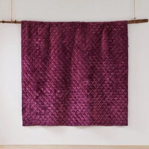 The Plum Velvet Quilt - Available in Queen or King Size