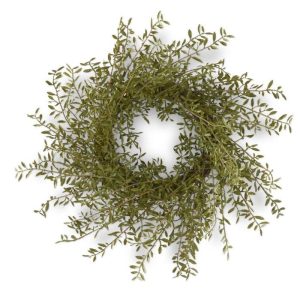 22 Inch Real Touch Myrtle Leaf Wreath