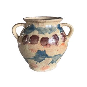 European 2 Handled Cottage Jug -Majolica