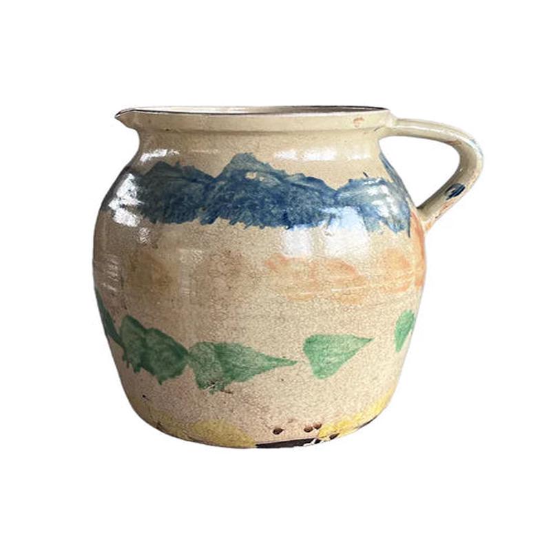 Handmade European Cottage Pitcher - Majolica