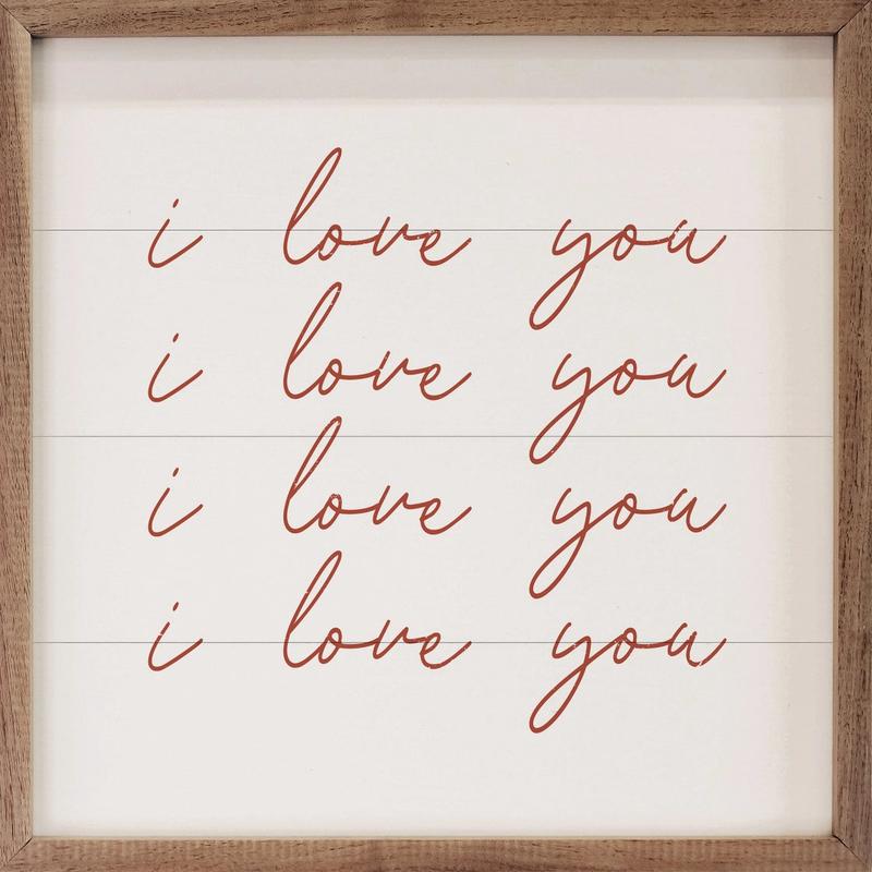 I Love You Wall Decor