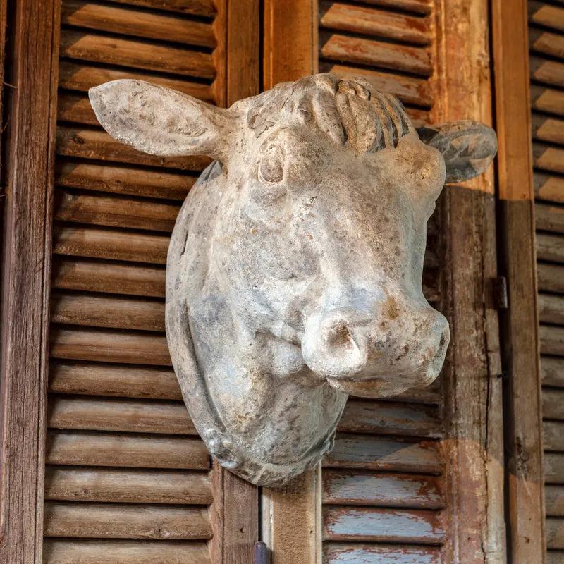 Large Farmhouse Cow Head Wall Decor