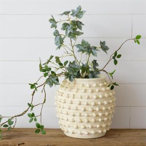 Textured Knot Cement Vase - Large