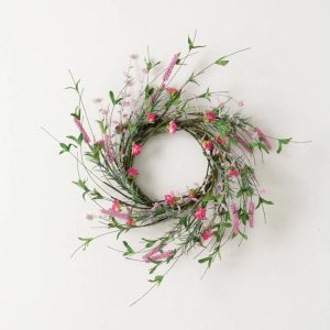 16.5" Blossom Candle Ring Wreath