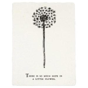 12"x 16" Handmade Paper Print - There Is So Much Hope Botanical