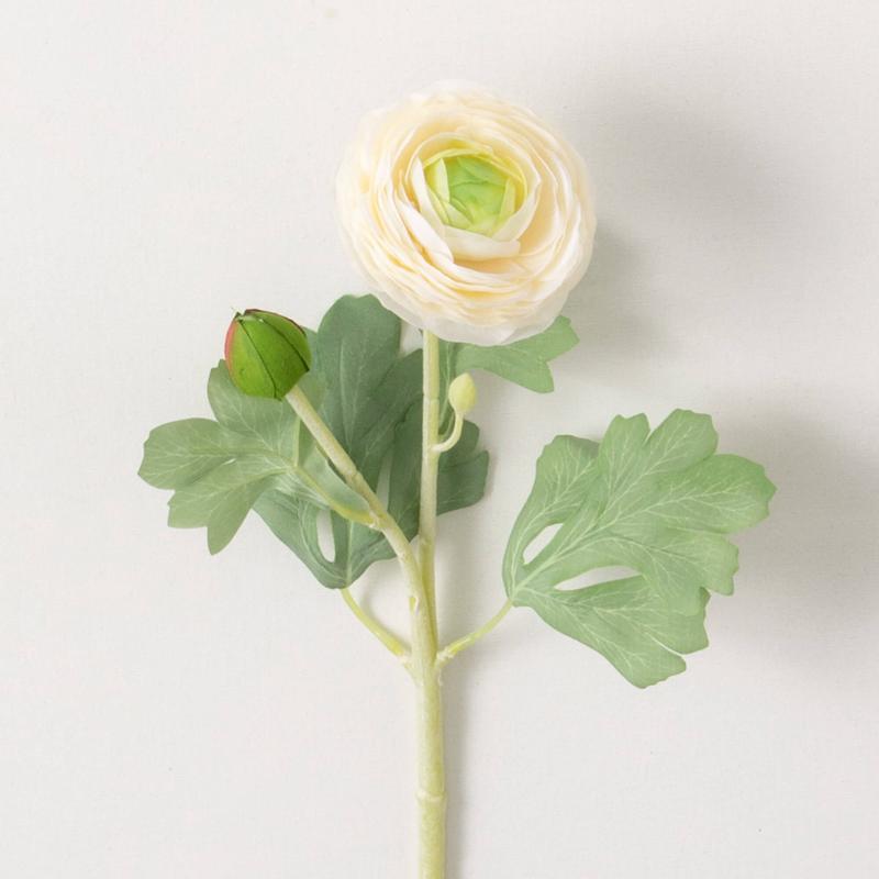 19" Ranunculus Stem - Cream