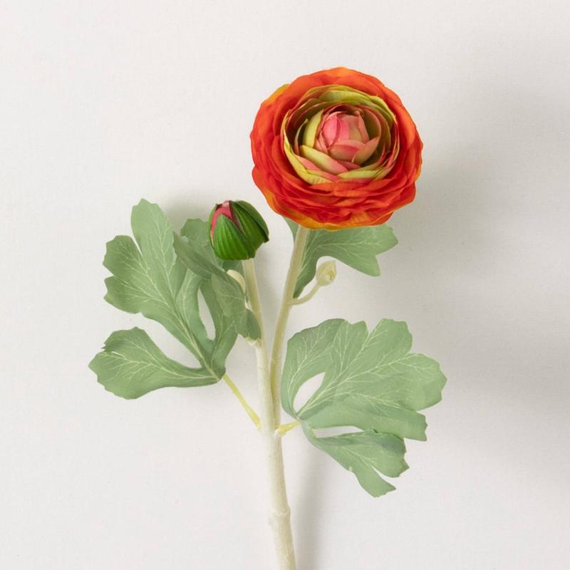 19" Ranunculus Stem - Orange