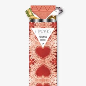 Compartes Strawberry Cheesecake Gourmet Chocolate Bar