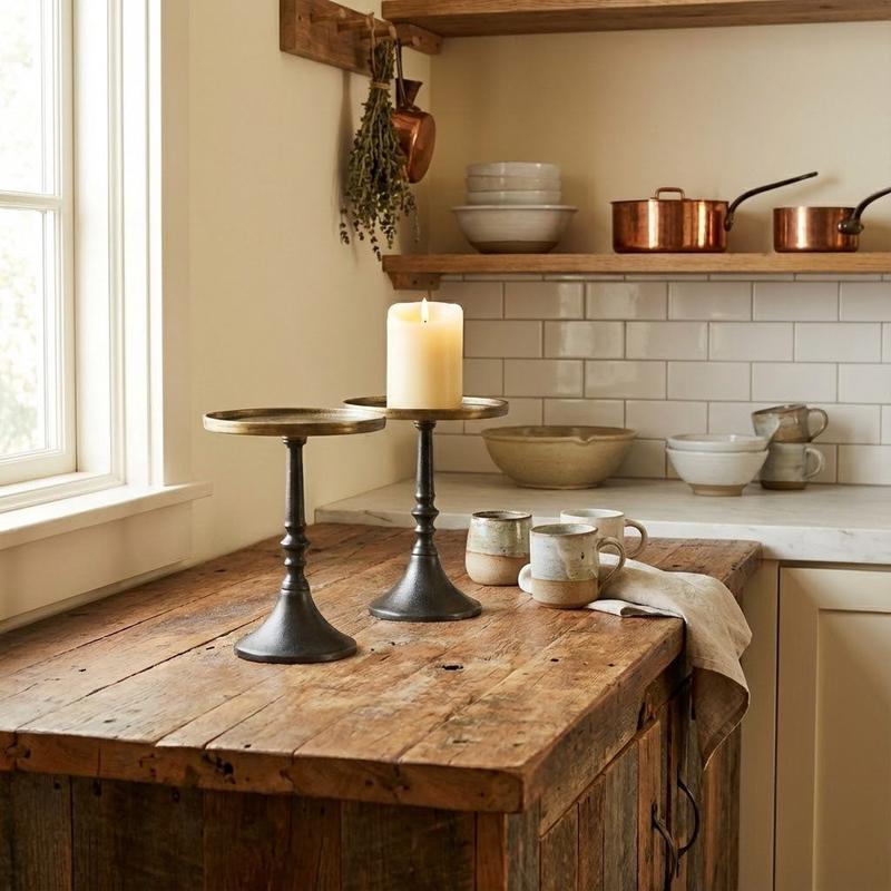 Reese Brass and Bronze Finished Pedestal Riser