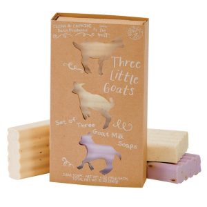 The Three Little Goat Soap Lavender, Honey, Almond