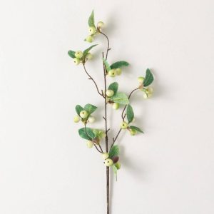 28" Cream Berry Spray