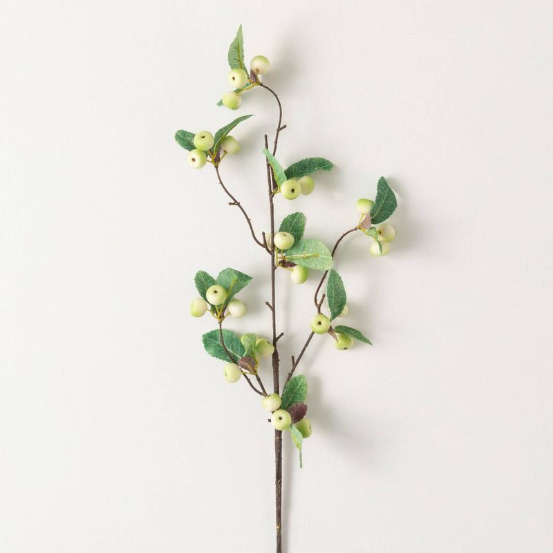 28" Cream Berry Spray