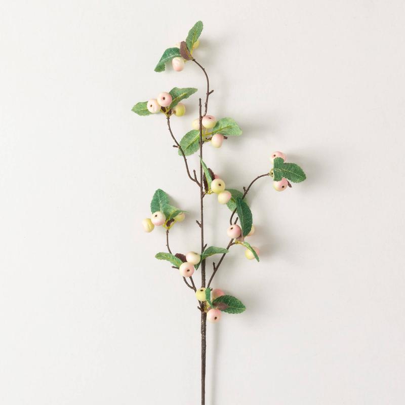 28" Pink Berry Spray