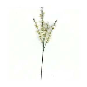 35" Dancing White Orchid Stem