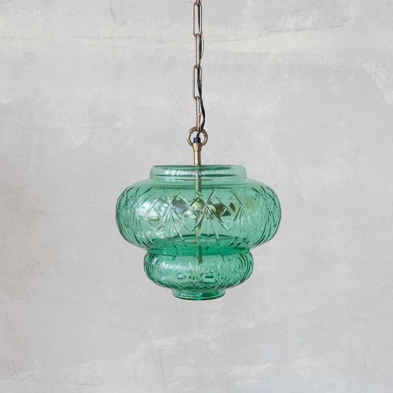 Cut Glass Pendant Light
