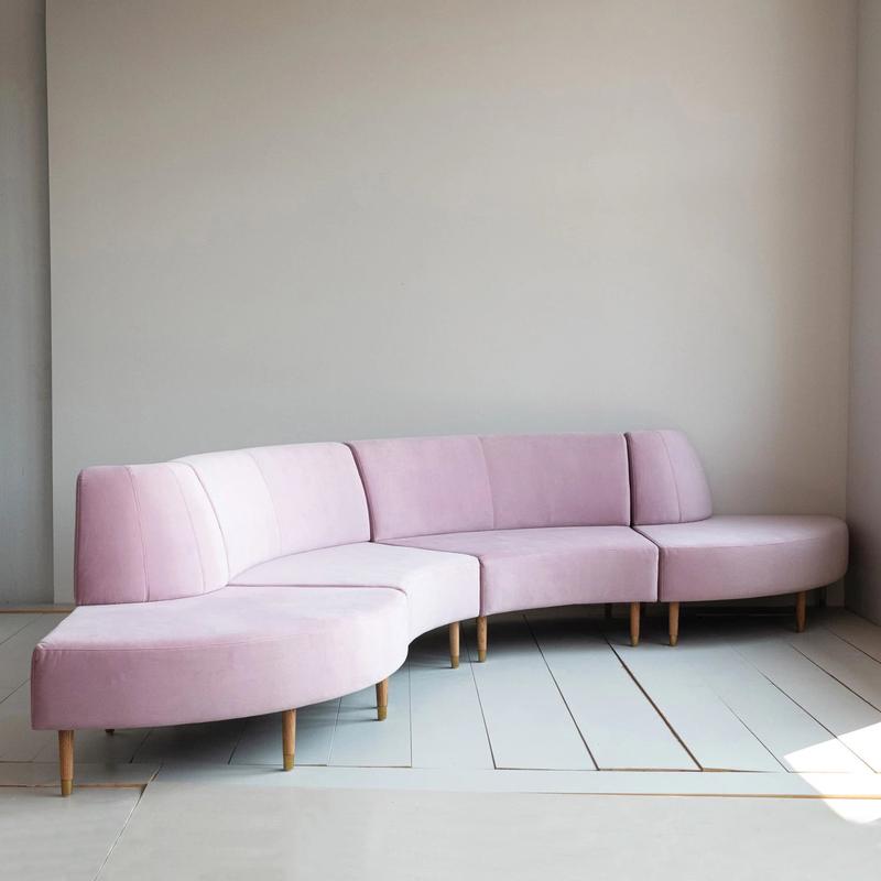 The Audrey Pink Modular Sofa- More Coming Soon