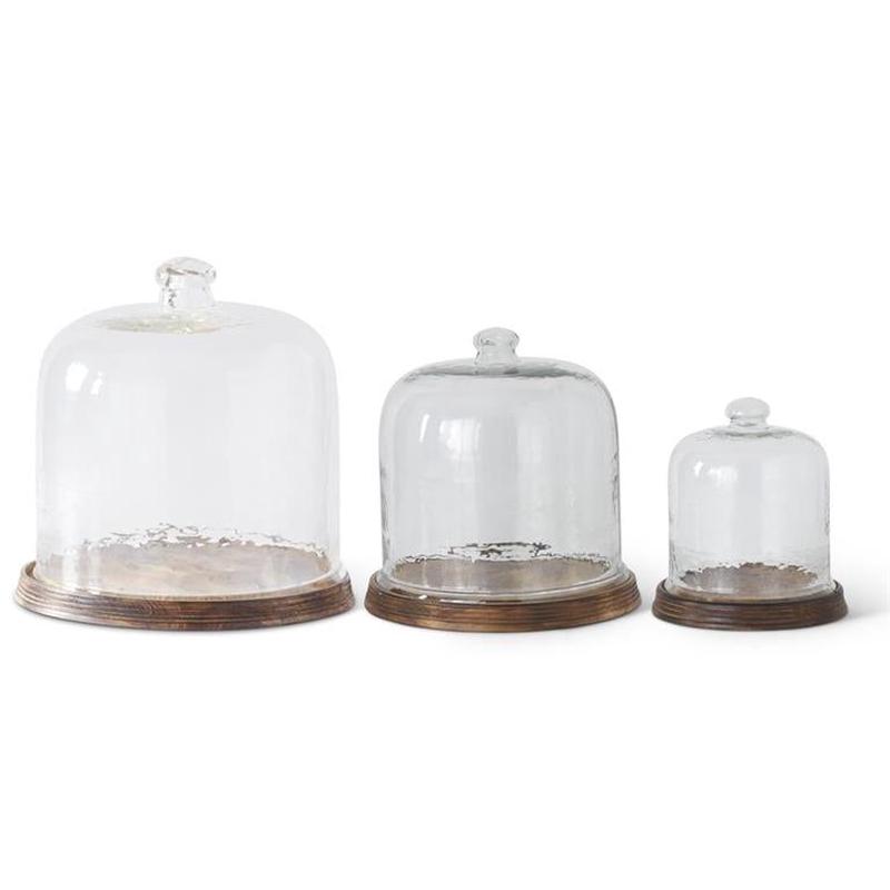 Wavy Glass Cloche - Choose Size