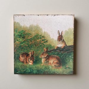 17" Bunny Trio Print