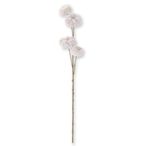 25" Light Purple Flocked Clematis Spray