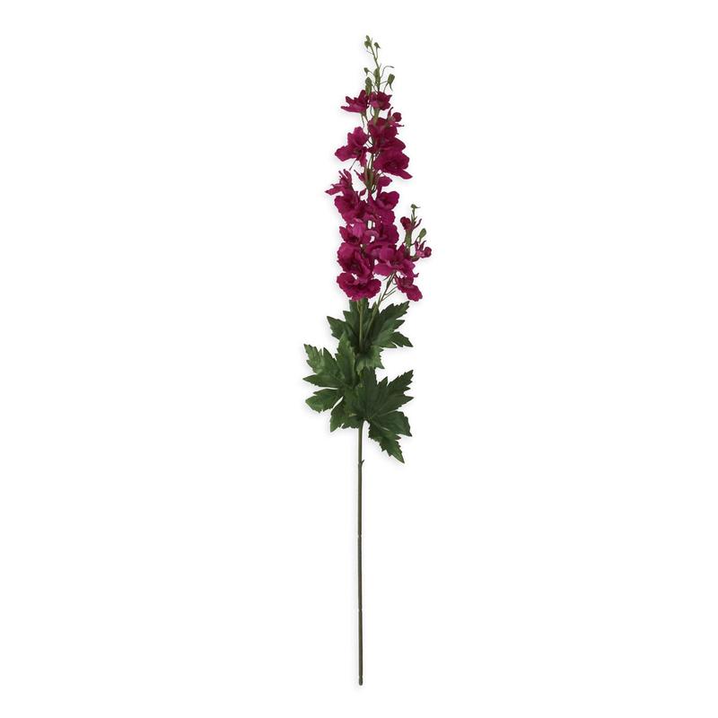 36" Real Touch 3 Shoot Delphinium Stem - Fushia