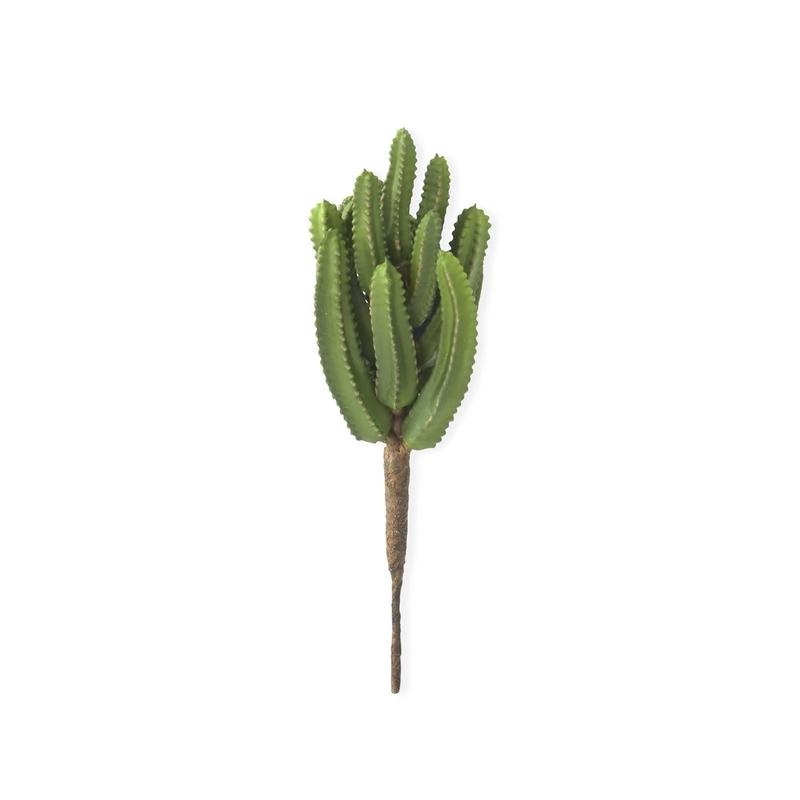 9" Light Green Euphorbia Cactus Pick