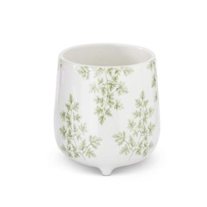 Green Foliage Dolomite Pot