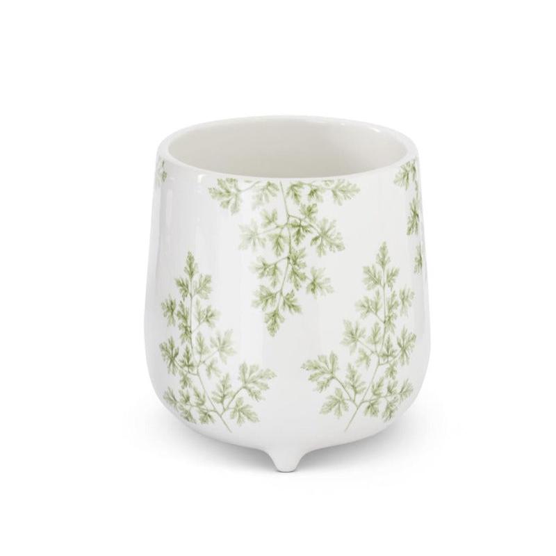 Green Foliage Dolomite Pot