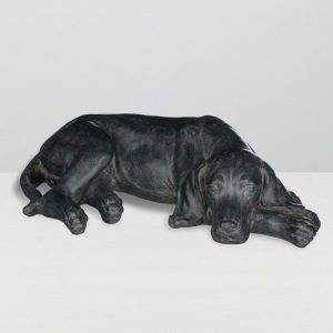 Resting Dog Statue