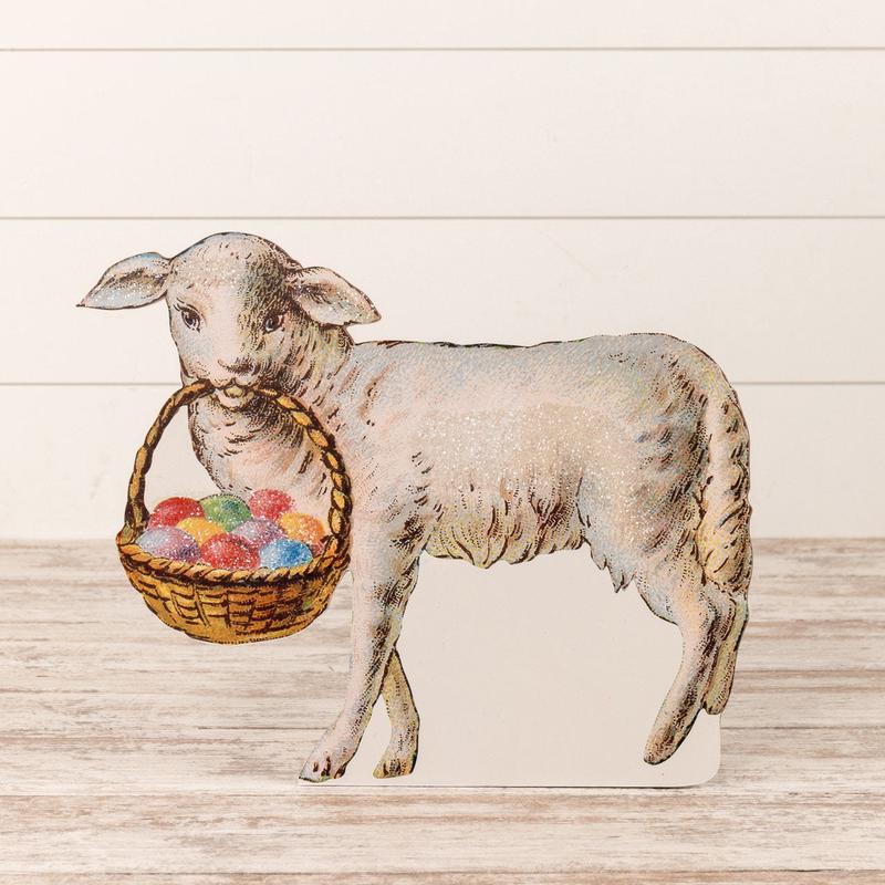 20" Sheep With Basket