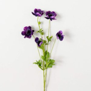 31.5" Plum Anemone Spray