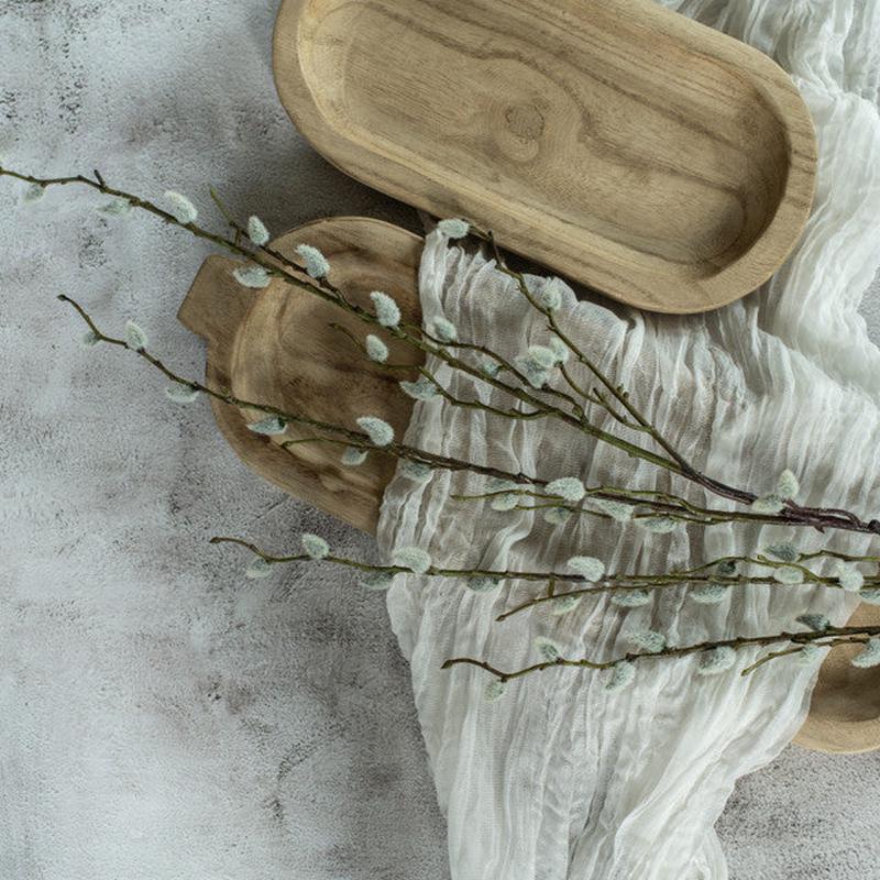 44" Cream Pussy Willow Branch