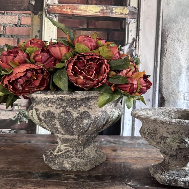 Aged Ceramic  French Cottage Urn - Large