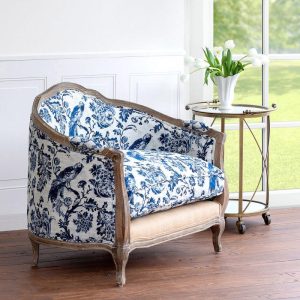 Bluebird Toile Settee - More coming in soon