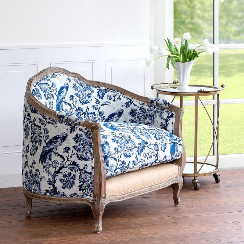 Bluebird Toile Settee - More coming in soon