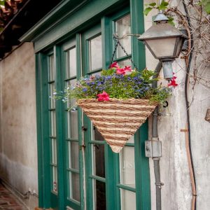 Cone Woven Hanging Basket
