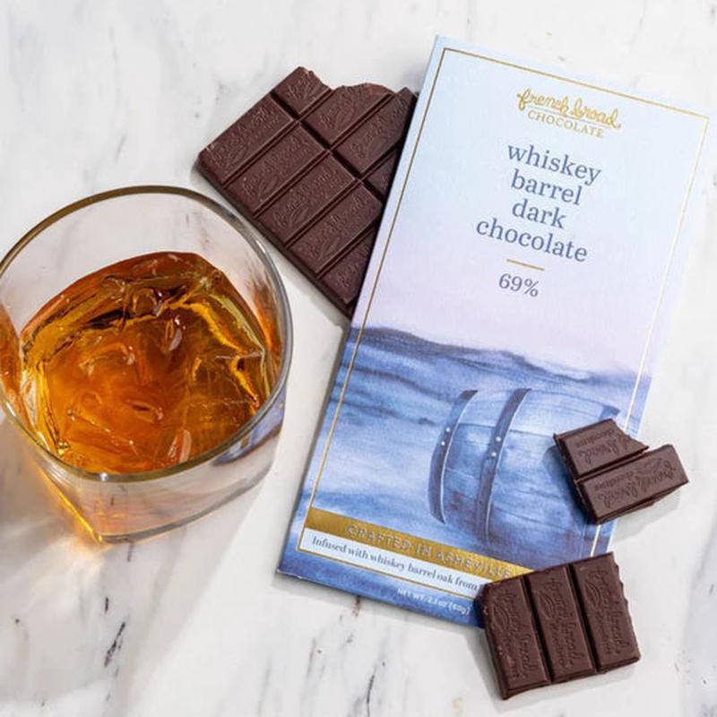 French Broad - Whiskey Barrel Dark Chocolate Bar 65%