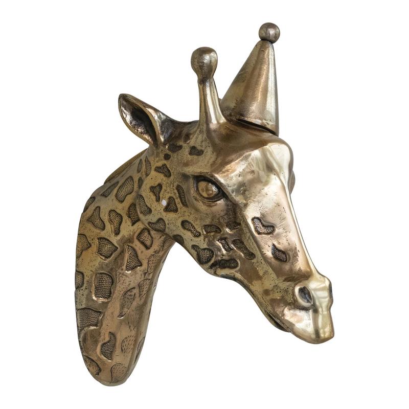 Giraffe Head with Party Hat Wall Dcor