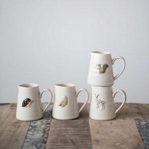 Hand Painted Forest Animal Creamer - Choose Style