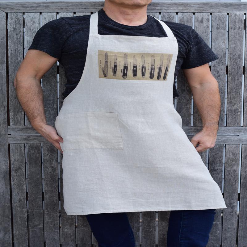 Linen Apron - Knives