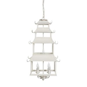 Peace Pagoda Chandelier - Cream
