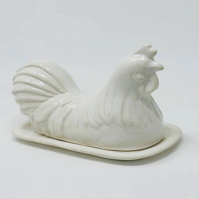 Rooster Butter Cheese Dish