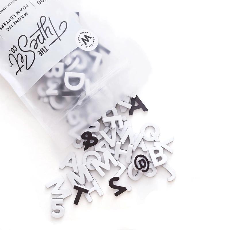 200pc White Magnetic Letters