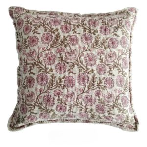 26" Clematis Botanical Print Pillow