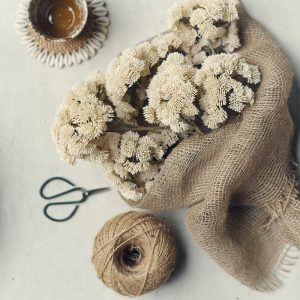 29" Cream Sedum Stem