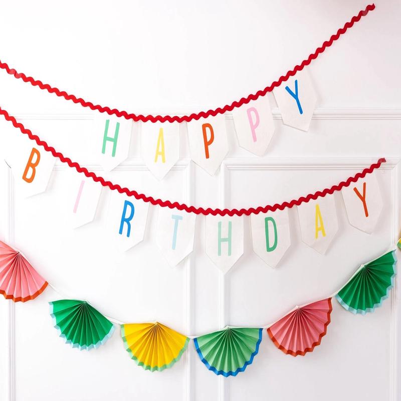 6' Happy Birthday Felt Banner
