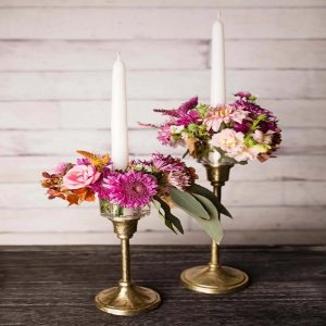 Candle Ring Vase Set of 2