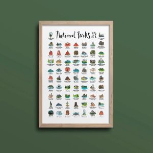National Parks Paint By Number Kit