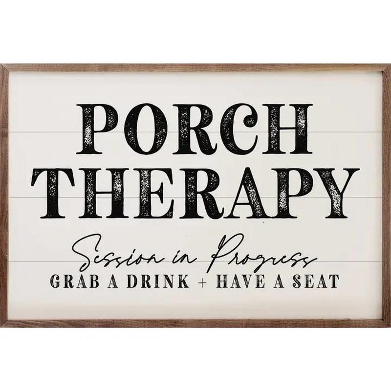 Porch Therapy Sign - Choose Size