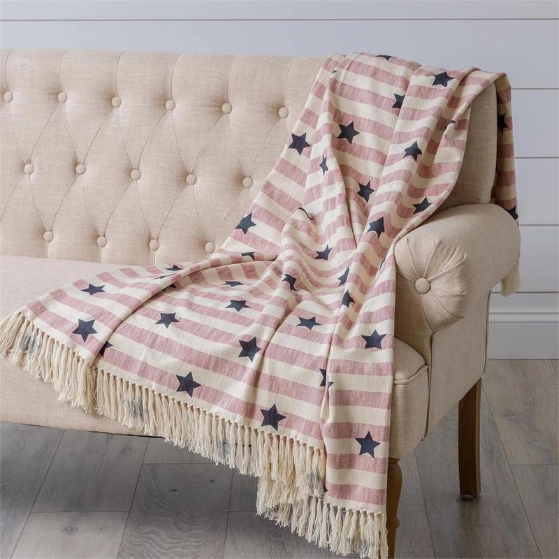Stars and Stripes Americana Throw Blanket