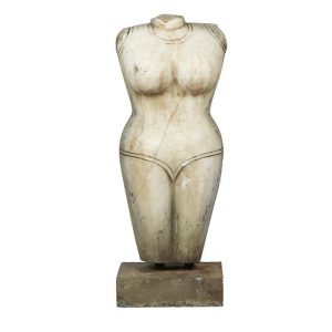 White Marble Bathing Suit Bust